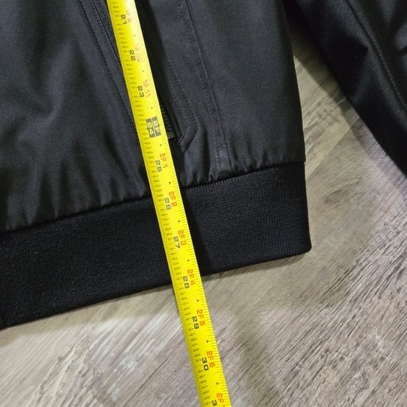 Calvin Klein Men's Water Resistant Coat Size L Black Mid-length Zip-Up - Picture 11 of 13